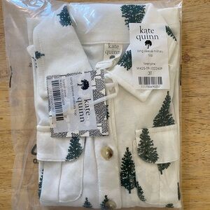 Kate Quinn long sleeve military top. Forest pine, size 3T